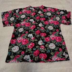 Vintage 80s/90s Simpatico All Over Print Rose Tee